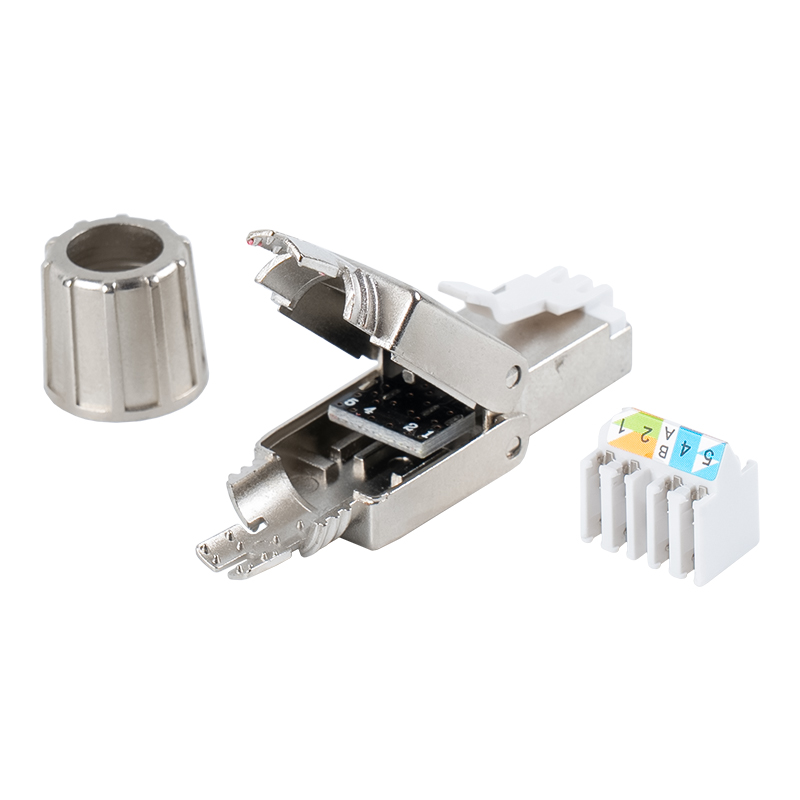 Cat7 skärmad verktygslös RJ45-kontakt RJ-G40S-1-C7 Cat7 skärmad verktygslös RJ45-kontakt RJ-G40S-1-C7