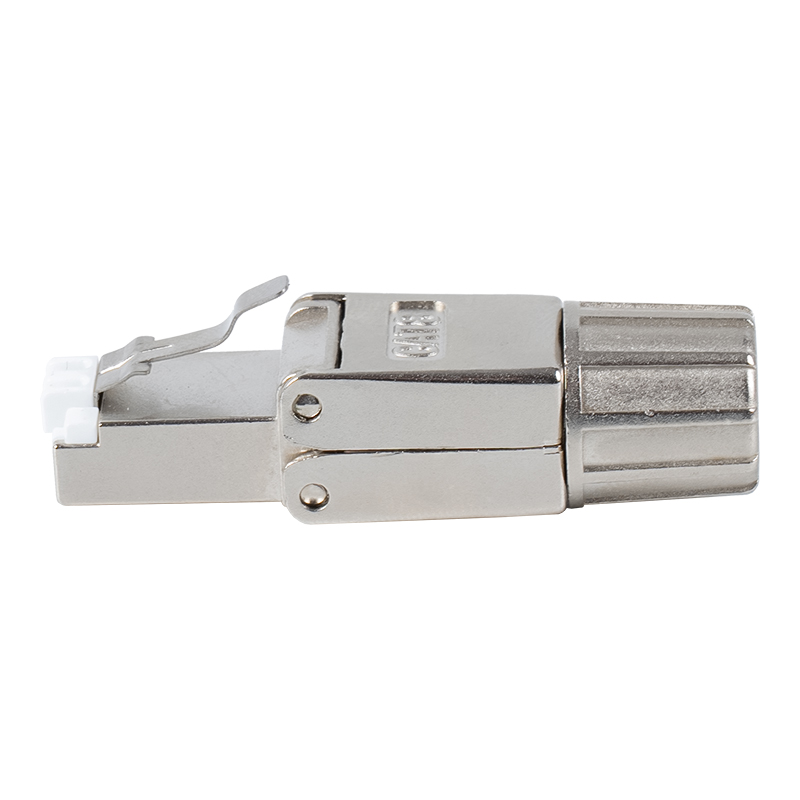Cat8 skärmad metallspänne Verktygslös RJ45-kontakt RJ-G40S-2-C8 Cat8 skärmad metallspänne Verktygslös RJ45-kontakt RJ-G40S-2-C8
