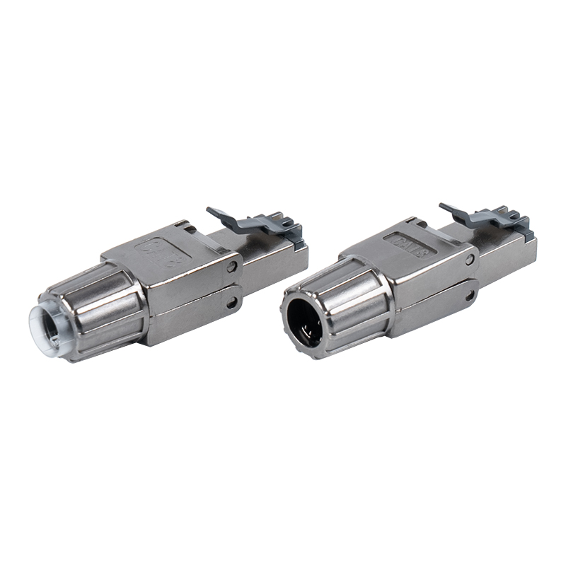 Cat8 skärmad verktygslös RJ45-kontakt RJ-G40S-1-C8 Cat8 skärmad verktygslös RJ45-kontakt RJ-G40S-1-C8
