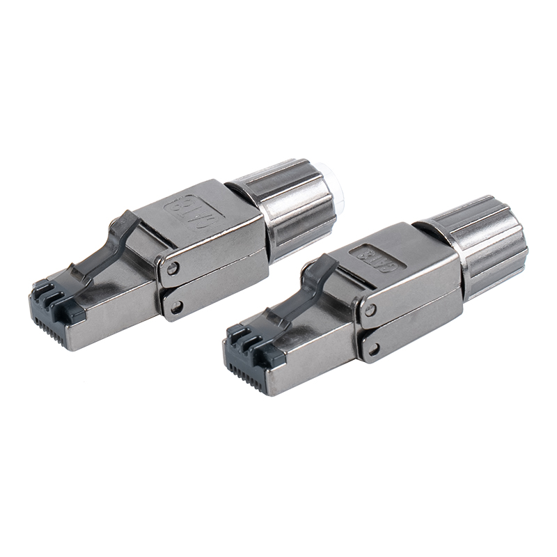 Cat8 skärmad metallspänne Verktygslös RJ45-kontakt RJ-G40S-2-C8 Cat8 skärmad metallspänne Verktygslös RJ45-kontakt RJ-G40S-2-C8
