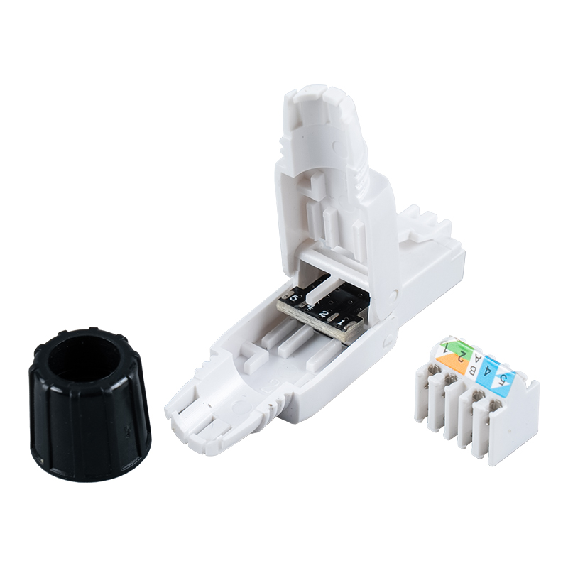Cat6A oskärmad verktygslös RJ45-kontakt(med skruv) RJ-G40U-C6A Cat6A oskärmad verktygslös RJ45-kontakt(med skruv) RJ-G40U-C6A