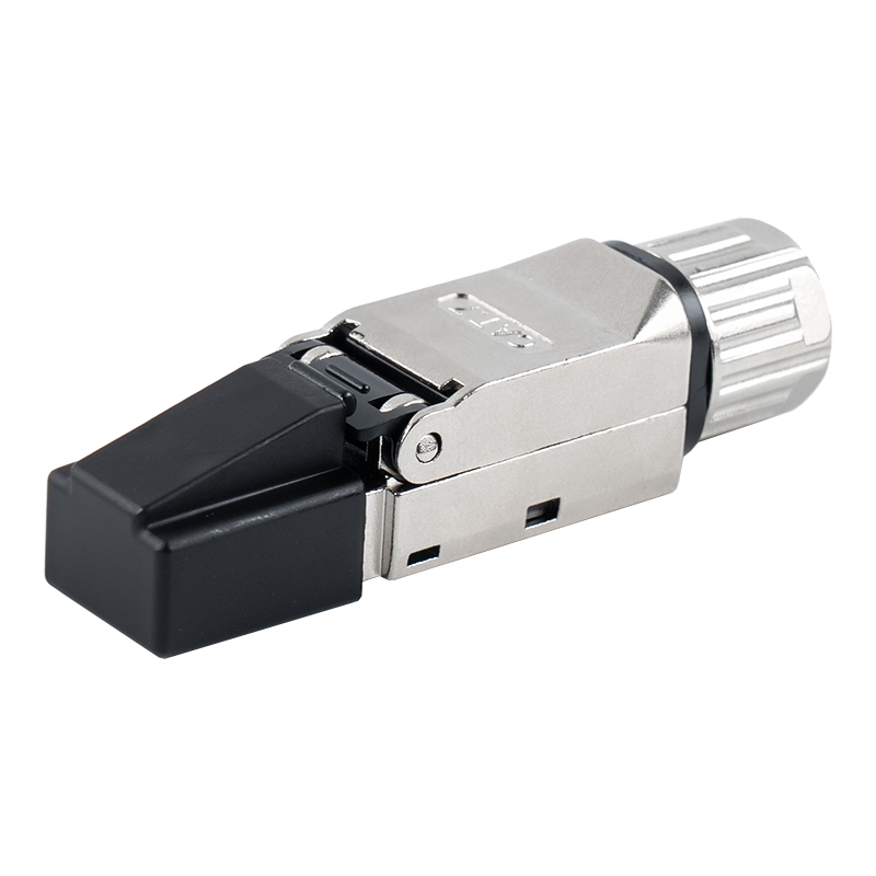 Cat6A skärmad verktygslös RJ45-kontakt (med plastkåpa)RJ-G70S-C6A Cat6A skärmad verktygslös RJ45-kontakt (med plastkåpa)RJ-G70S-C6A