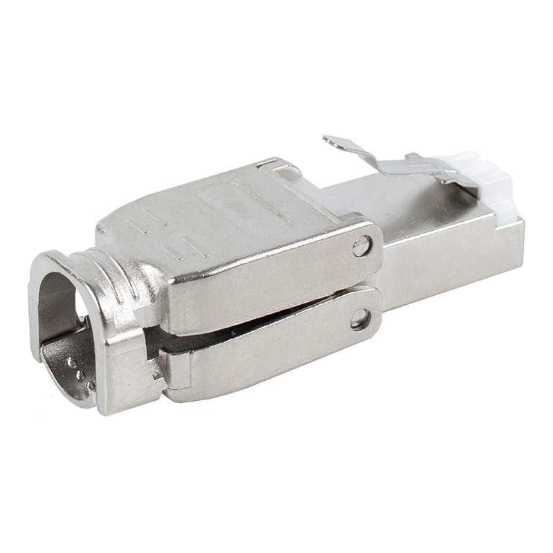 Cat6A skärmad metallspänne Verktygslös RJ45-kontakt RJ-602S-2-C6A Cat6A skärmad metallspänne Verktygslös RJ45-kontakt RJ-602S-2-C6A