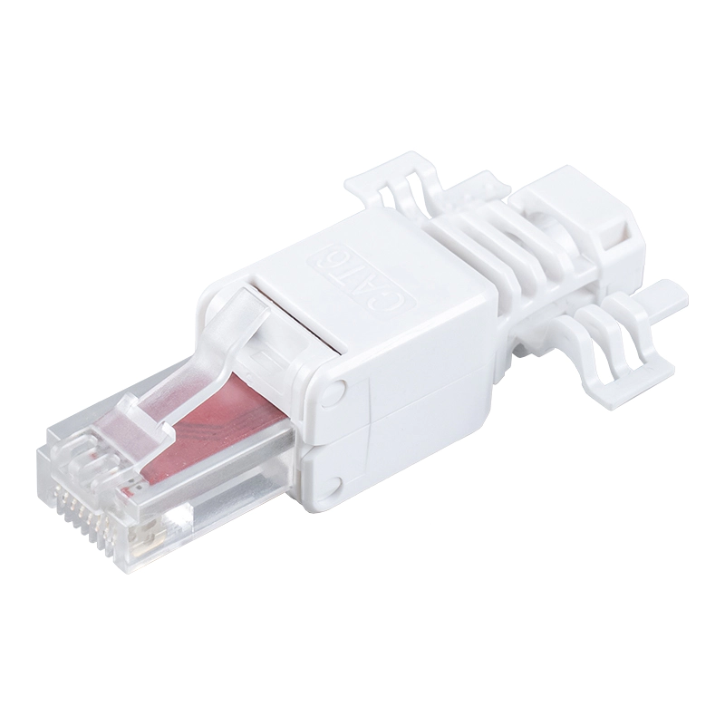 Cat6 oskärmad verktygslös RJ45-kontakt （med vingar） RJ-688X-C6