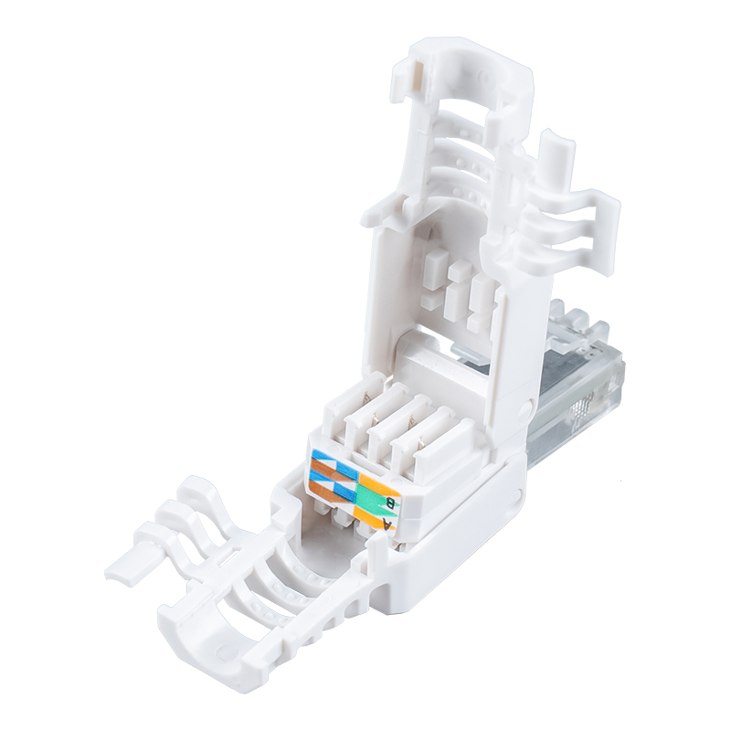 Cat6 oskärmad verktygslös RJ45-kontakt (med vingar) RJ-688X-C6 Cat6 oskärmad verktygslös RJ45-kontakt (med vingar) RJ-688X-C6