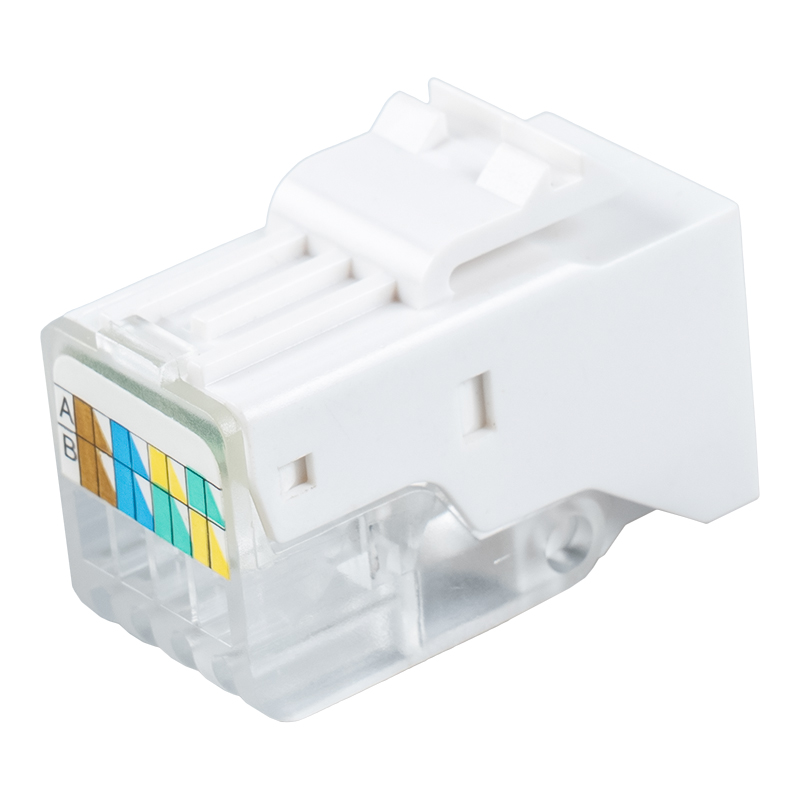 C5e Oskärmad 90° Tolless Keystone Jack SM-2014H8C5E C5e Oskärmad 90° Tolless Keystone Jack SM-2014H8C5E