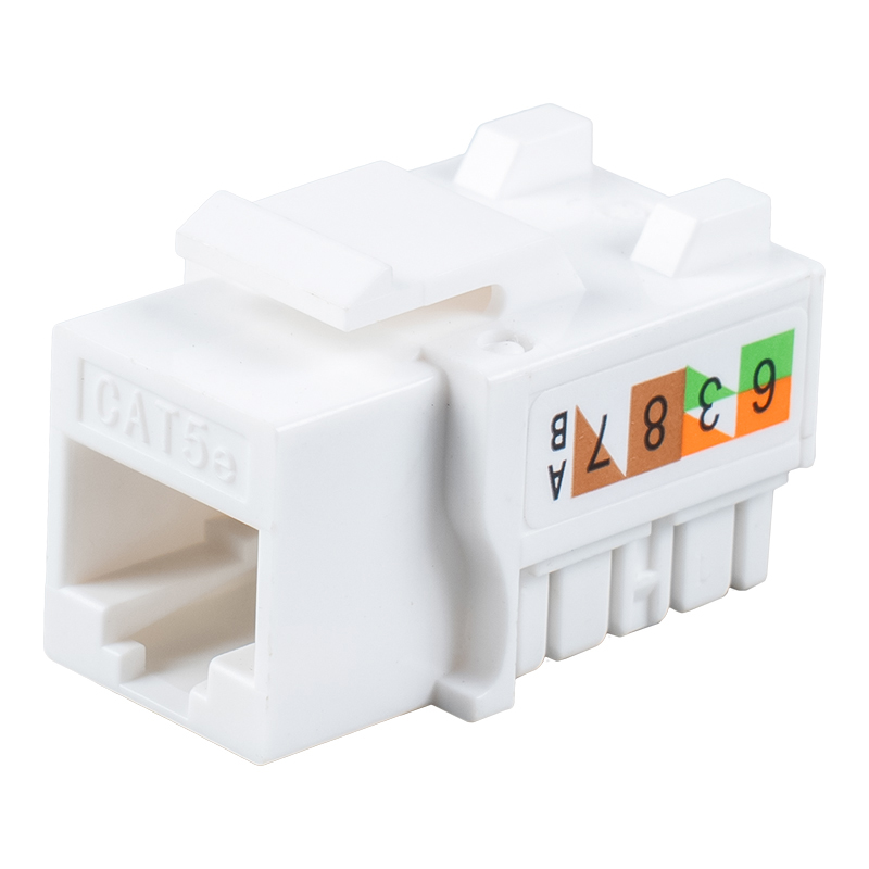 Cat5e oskärmad 90° modulär uttag SM-2016H8C5E