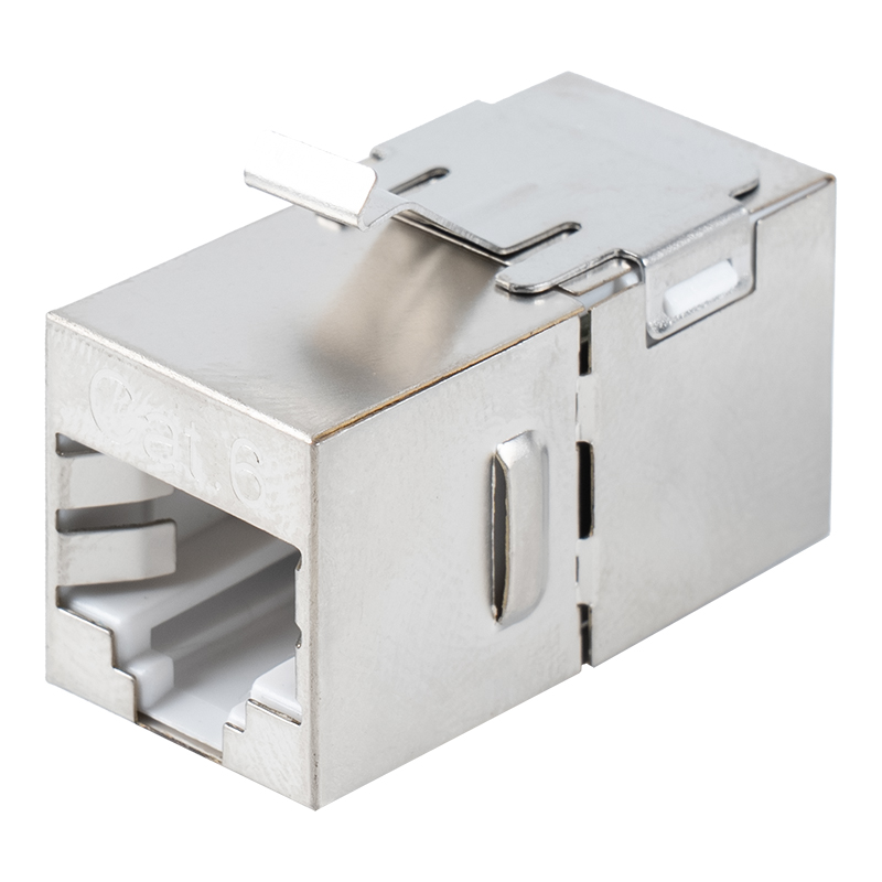 Cat6 skärmad RJ45 rak genomgående koppling (med metallklämma) SM-2035SC6 Cat6 skärmad RJ45 rak genomgående koppling (med metallklämma) SM-2035SC6