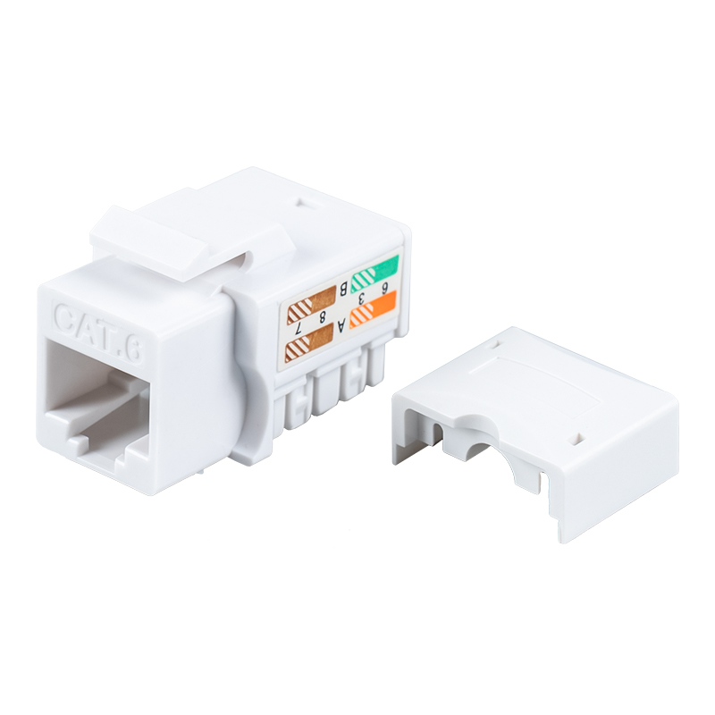 Cat6 Oskärmad 90° Modular Jack SM-2053H8C6