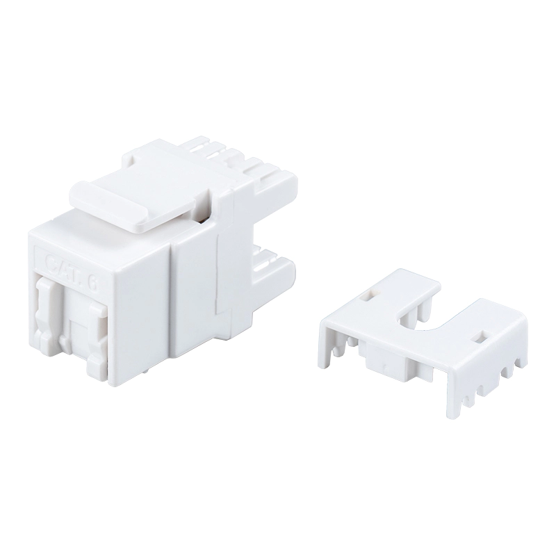 Cat6 oskärmad 180° Modular Jack (med slutare) SM-2064CD8C6