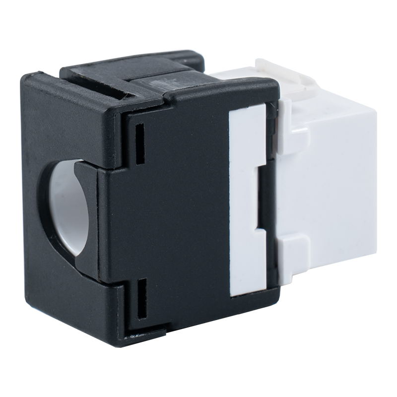 C6A Oskärmad 180° Tolless Keystone Jack SM-2335H8C6A C6A Oskärmad 180° Tolless Keystone Jack SM-2335H8C6A