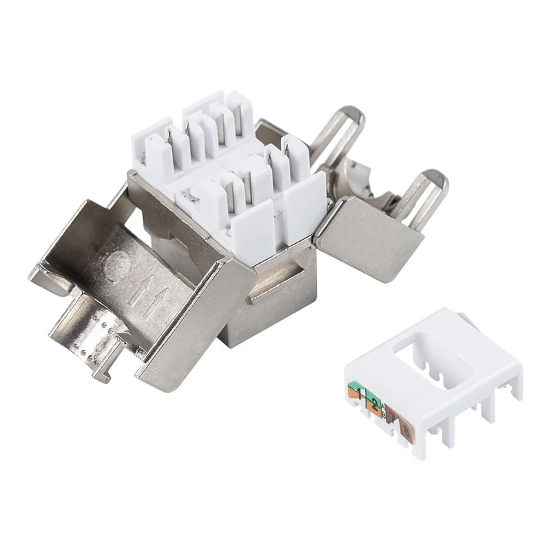 C6A Skärmad 180° Tolless Keystone Jack (öppningsbar typ) SM-2336SH8C6A C6A Skärmad 180° Tolless Keystone Jack (öppningsbar typ) SM-2336SH8C6A