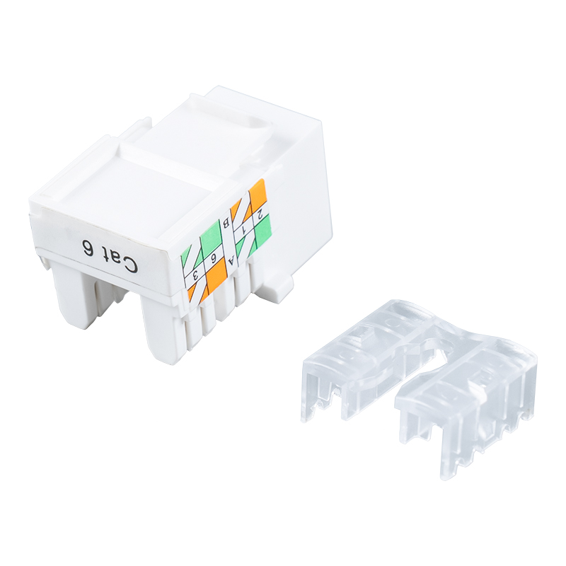 Cat6 Oskärmad 90° Keystone Jack SM-2337H8C6 Cat6 Oskärmad 90° Keystone Jack SM-2337H8C6