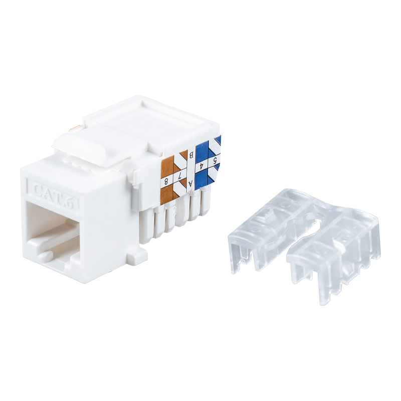 Cat6 Oskärmad 90° Keystone Jack SM-2337H8C6