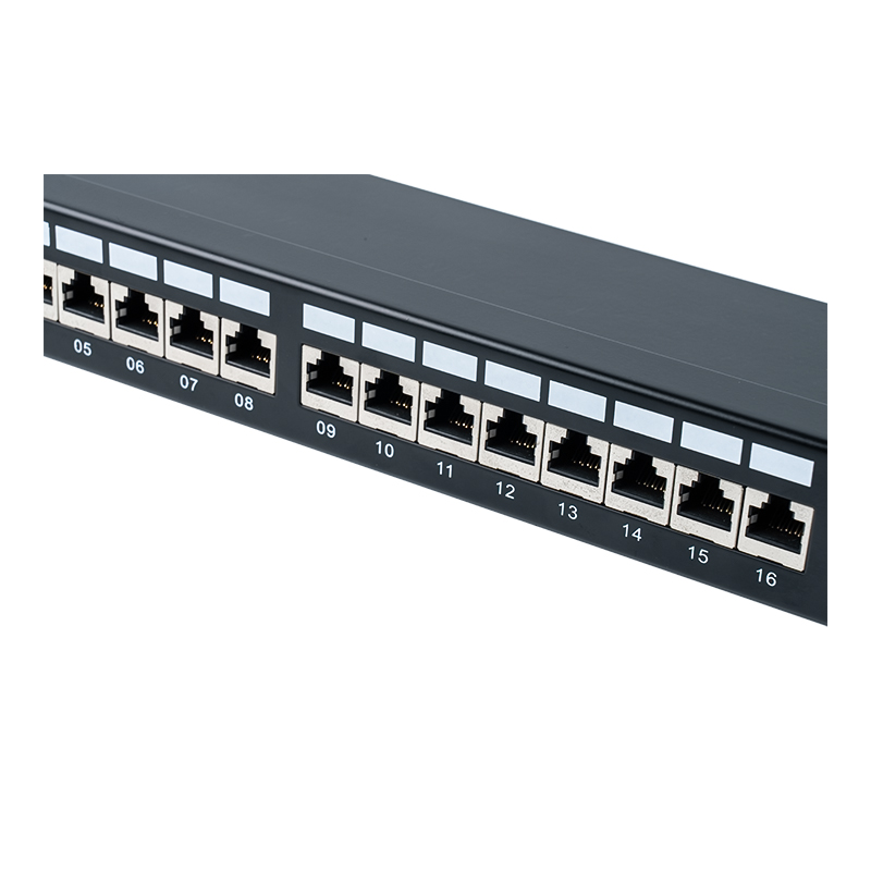 Kategori 6 19-tums 1U skärmad 24-portars patchpanel SP-3217SK24-C6A Kategori 6 19-tums 1U skärmad 24-portars patchpanel SP-3217SK24-C6A