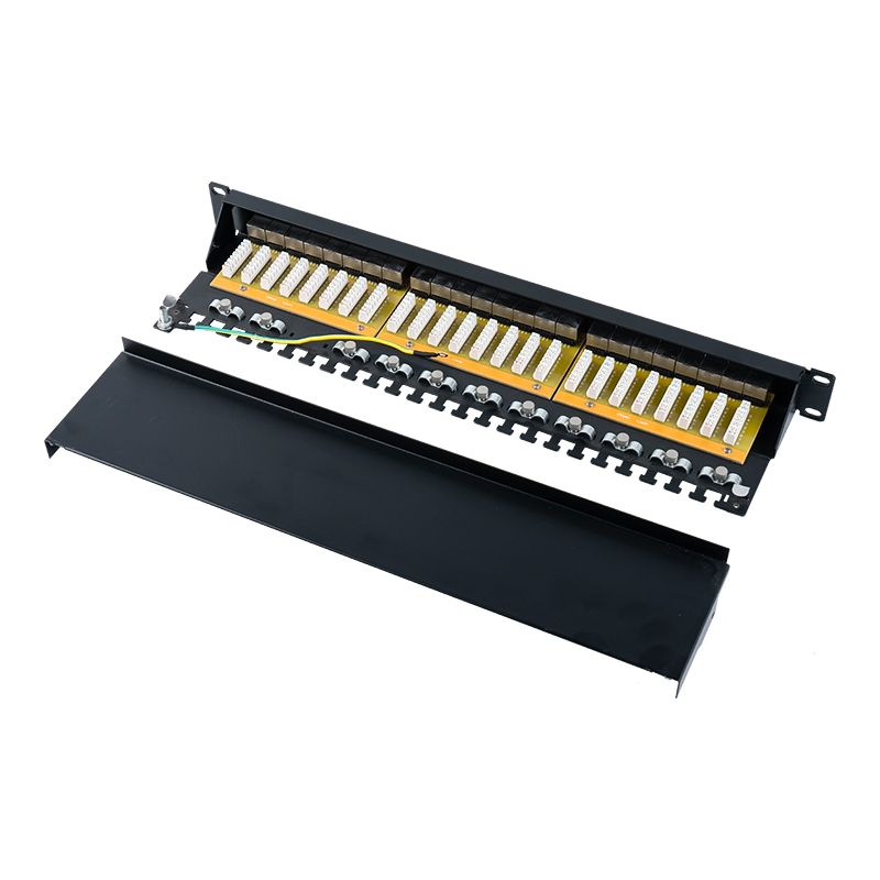 Kategori 6 19-tums 1U skärmad 24-portars patchpanel SP-3217SK24-C6A Kategori 6 19-tums 1U skärmad 24-portars patchpanel SP-3217SK24-C6A