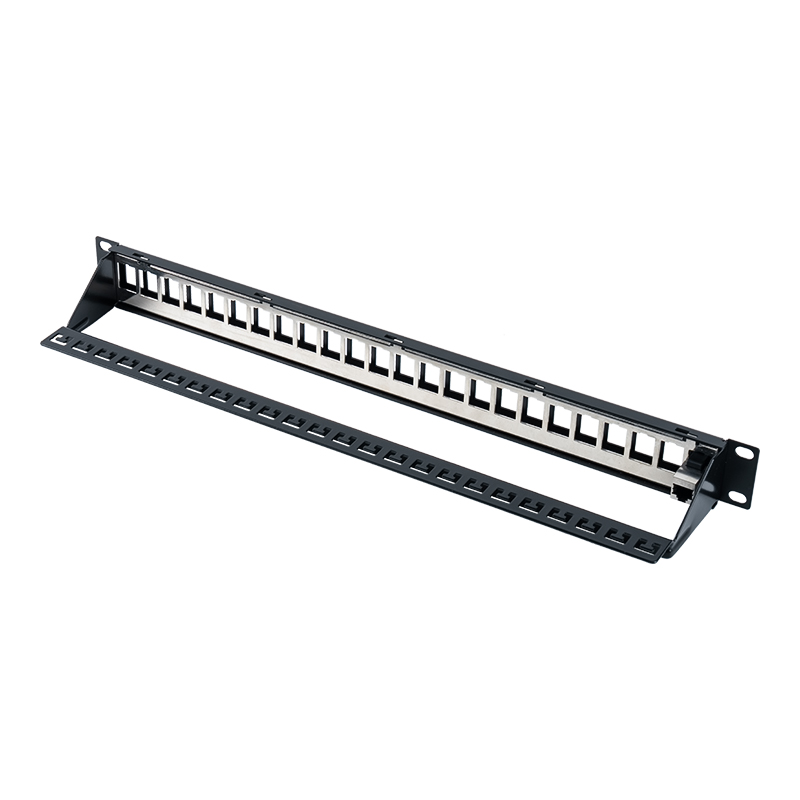 19-tums 1U 24-portars skärmad patchpanel (med C6-modul) SP-3260-24P 19-tums 1U 24-portars skärmad patchpanel (med C6-modul) SP-3260-24P