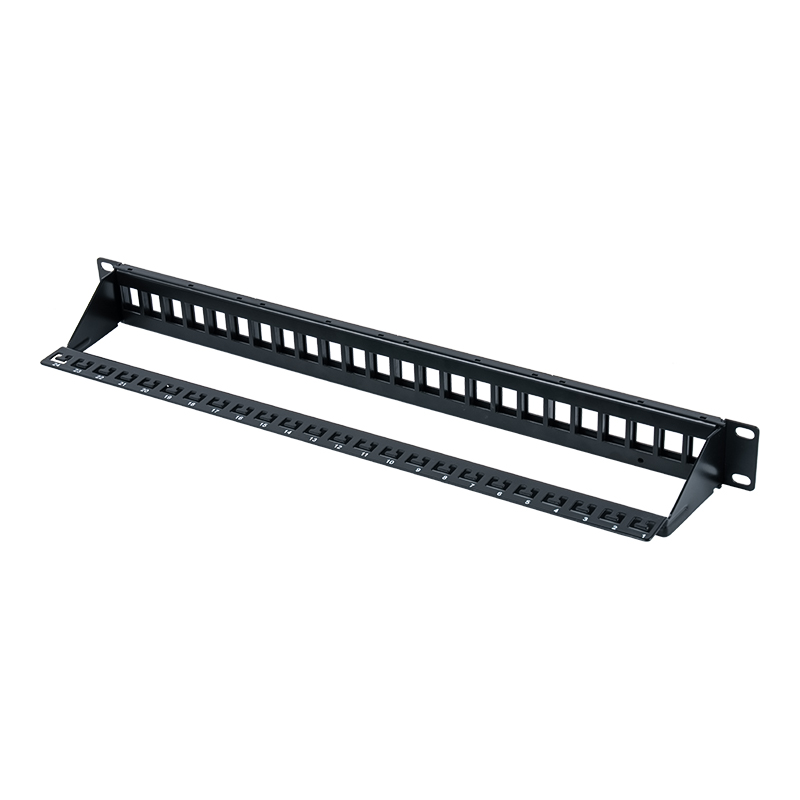 19-tums 1U 24-portars skärmad patchpanel (med C6-modul) SP-3260-24P 19-tums 1U 24-portars skärmad patchpanel (med C6-modul) SP-3260-24P