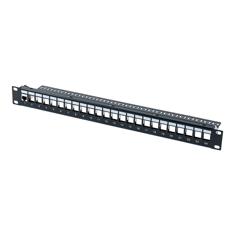 19-tums 1U 24-portars skärmad patchpanel (med C6-modul) SP-3260-24P