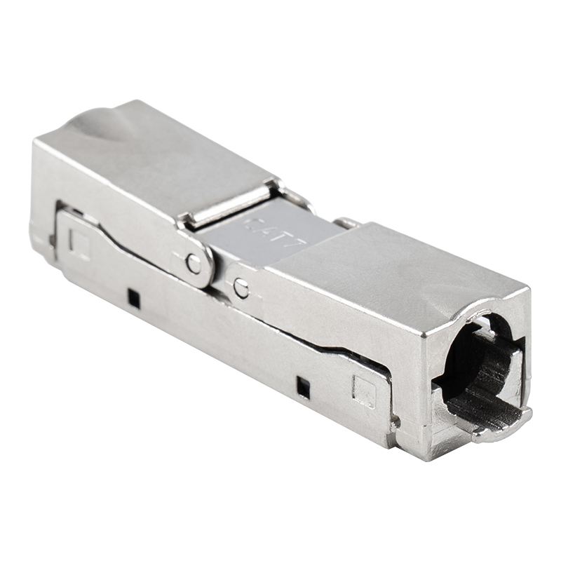 Cat6A skärmad Push-down typ Verktygslös kontakt (Enkel öppning) RJ-604S-1-C6A Cat6A skärmad Push-down typ Verktygslös kontakt (Enkel öppning) RJ-604S-1-C6A