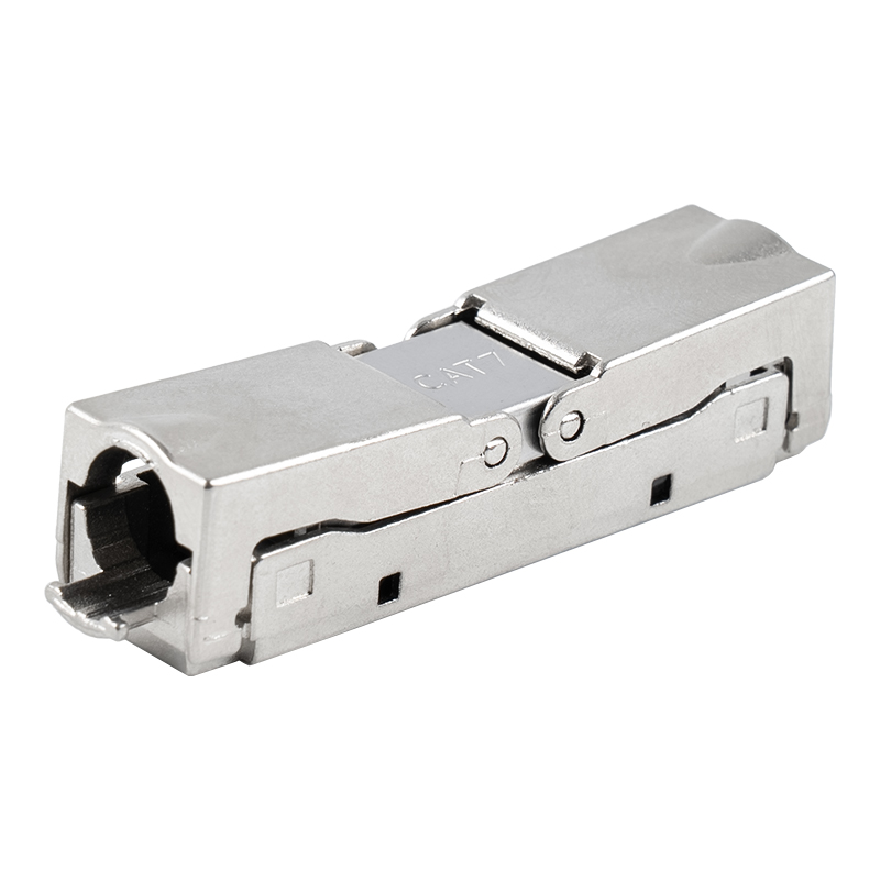 Cat6A skärmad Push-down typ Verktygslös kontakt (Enkel öppning) RJ-604S-1-C6A Cat6A skärmad Push-down typ Verktygslös kontakt (Enkel öppning) RJ-604S-1-C6A