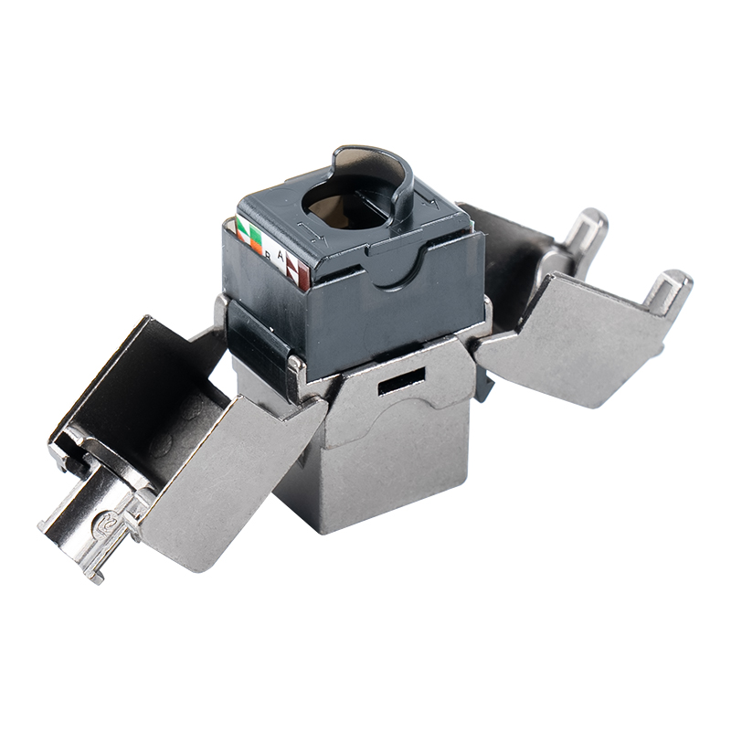 C6A Skärmad 180° Tolless Keystone Jack (öppningsbar typ) SM-2336SH8C6A C6A Skärmad 180° Tolless Keystone Jack (öppningsbar typ) SM-2336SH8C6A