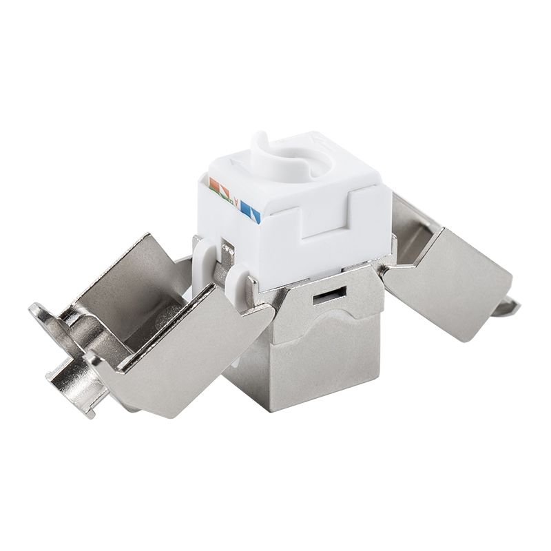 C6A Skärmad 180° Tolless Keystone Jack (öppningsbar typ) SM-2336SH8C6A C6A Skärmad 180° Tolless Keystone Jack (öppningsbar typ) SM-2336SH8C6A